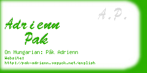 adrienn pak business card